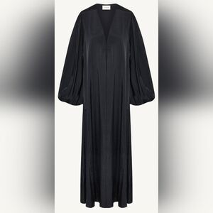 Balloon Sleeve Open Abaya Bamboo Fabric XL - 54"